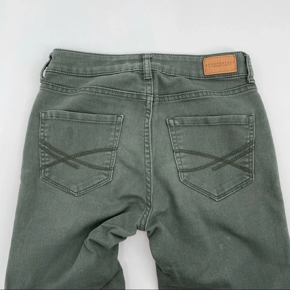 Aeropostale Army Green High Waisted Jegging